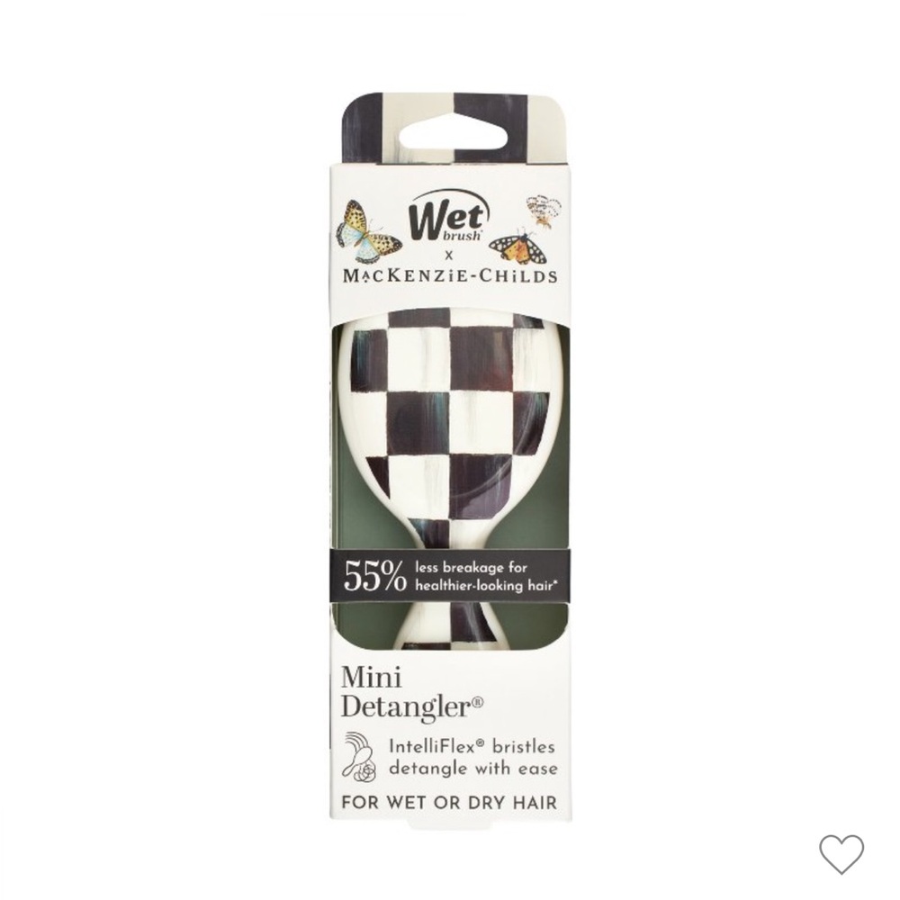 MacKenzie-Childs x Wet Brush Mini Detangler - Courtly Check